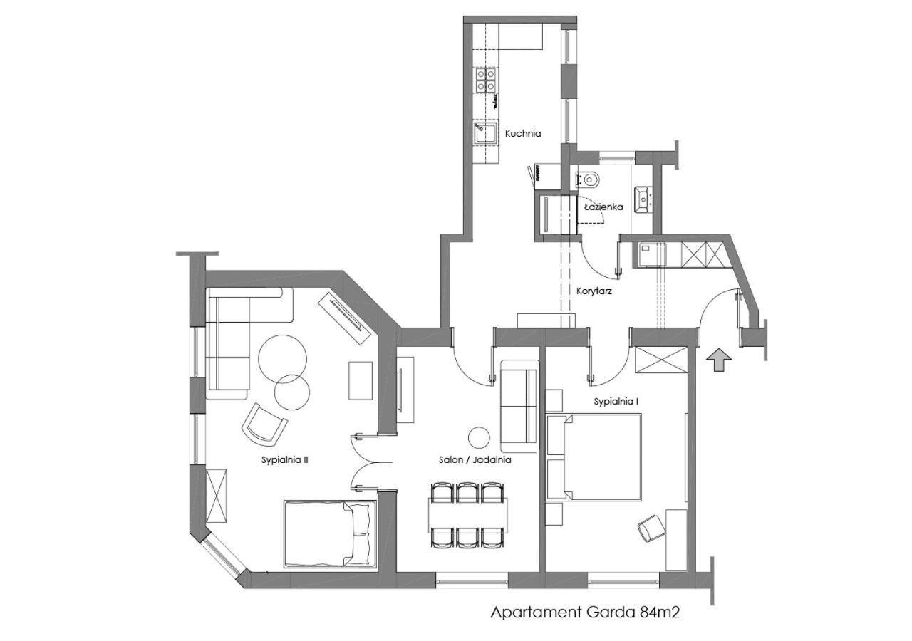 Sanhaus Apartments - Garda - Apartament Z 2 Sypialniami I Parkingiem Sopot Bagian luar foto
